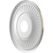 Ekena Millwork Berkshire PVC Ceiling Medallion (Canopies up to 7"), 16"OD x 3 1/2"ID x 1"P, Metallic Antique Brass CMP16BECAB - alternate 2